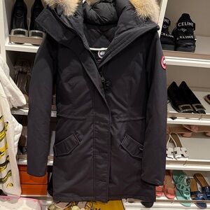 Canada Goose Black Ski Jacket with Fur Trim